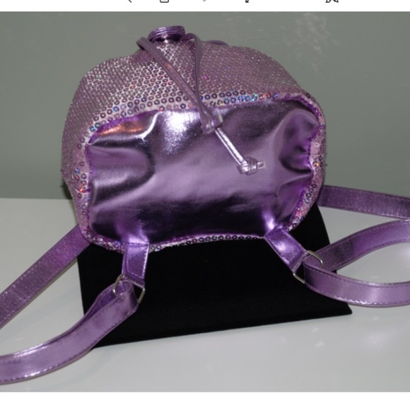 SOLD-Sequence Purple Mini kids back pack purse - Picture 5 of 8